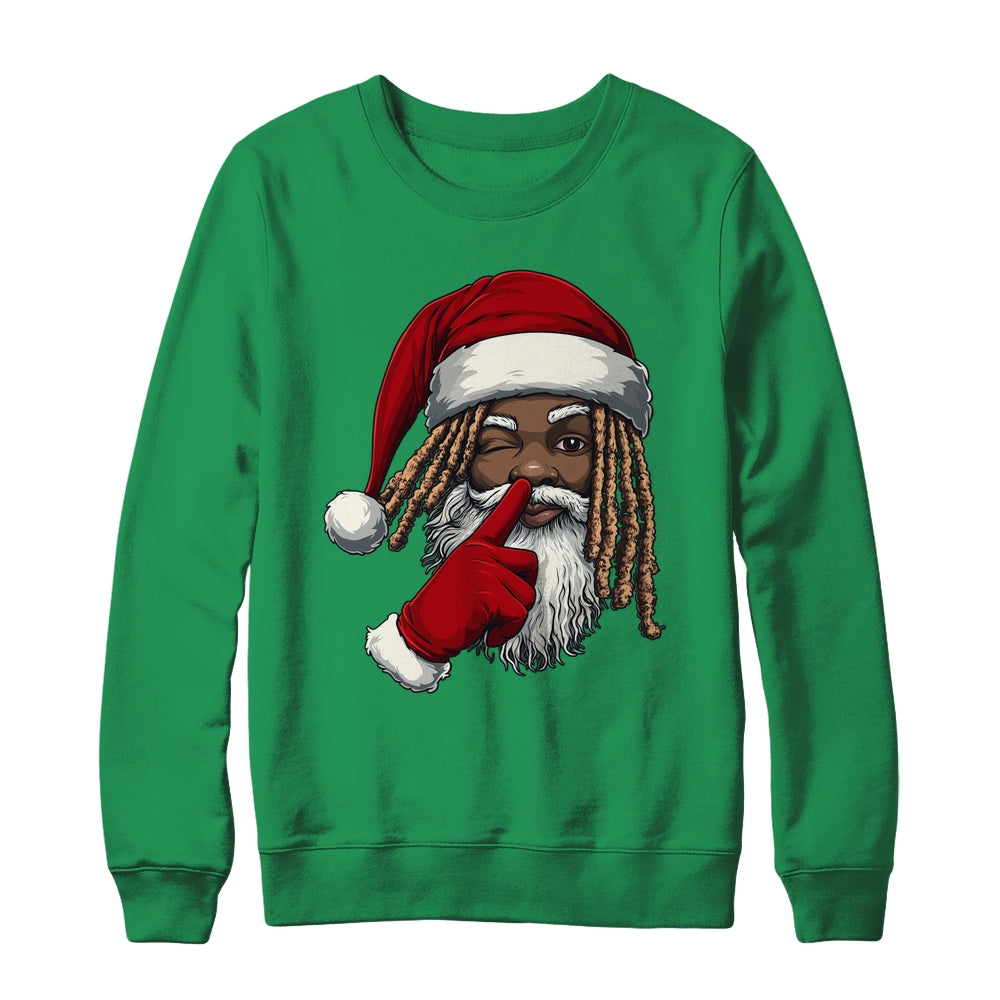 African American Afro Santa Claus Christmas Party Decor Shirt & Sweatshirt | teecentury