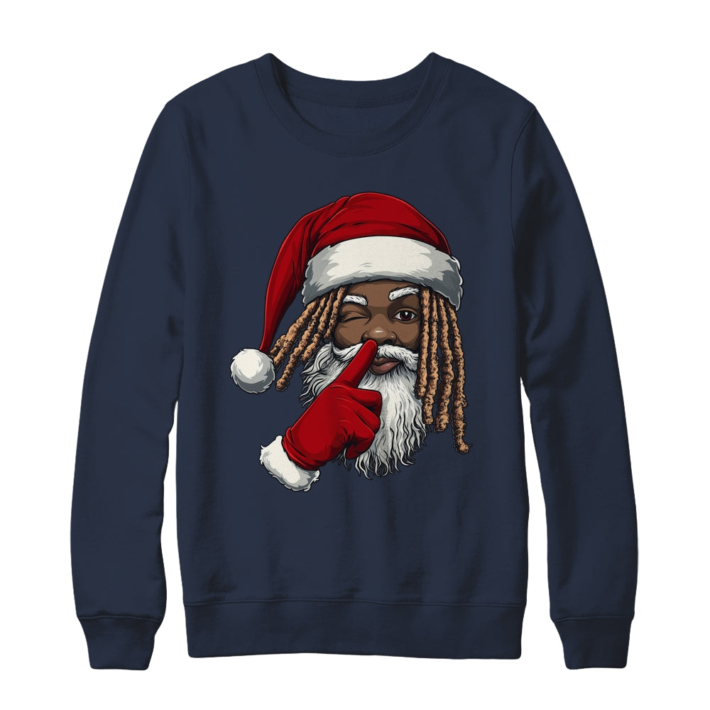 African American Afro Santa Claus Christmas Party Decor Shirt & Sweatshirt | teecentury
