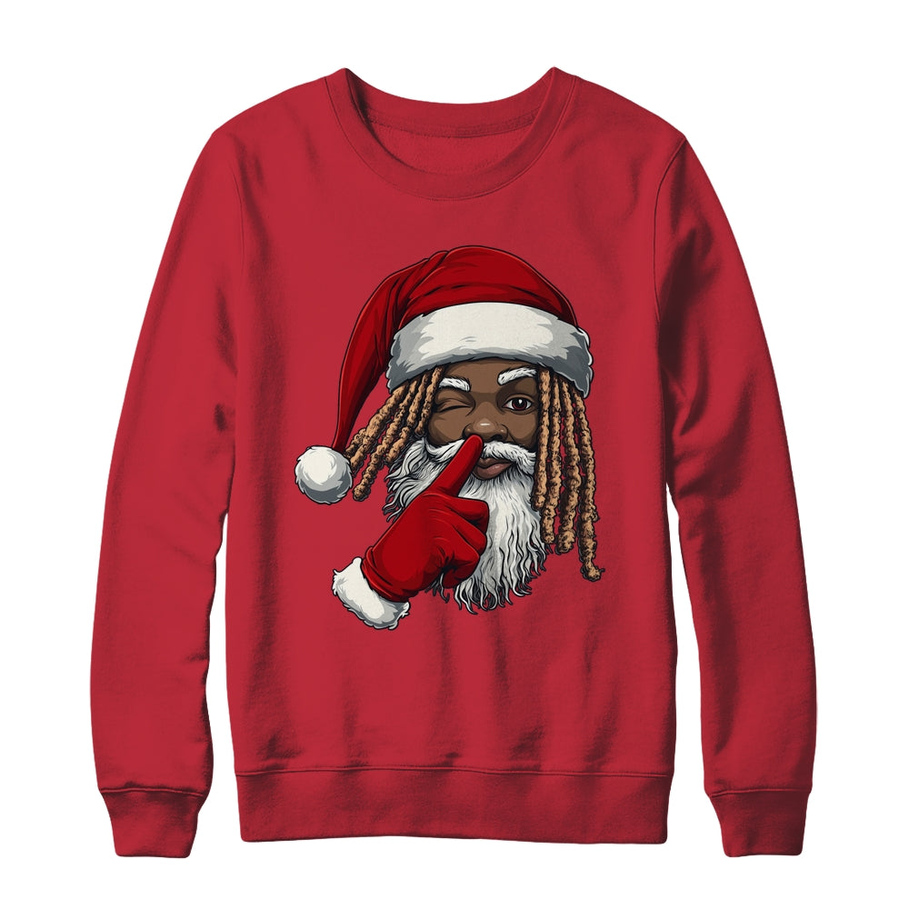 African American Afro Santa Claus Christmas Party Decor Shirt & Sweatshirt | teecentury