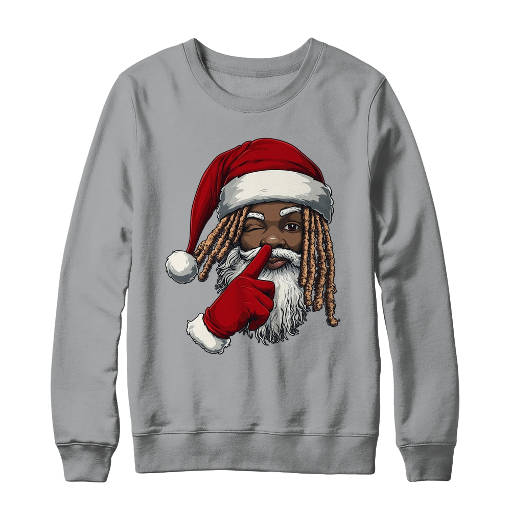 African American Afro Santa Claus Christmas Party Decor Shirt & Sweatshirt | teecentury