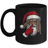 African American Afro Santa Claus Christmas Party Decor Mug | teecentury
