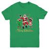 African American Christmas Family Santa Merry Christmas Youth Shirt | teecentury