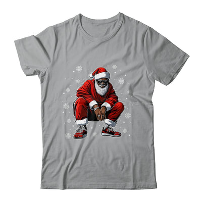 African American Christmas Xmas Afro Santa Claus Men Shirt & Sweatshirt | teecentury
