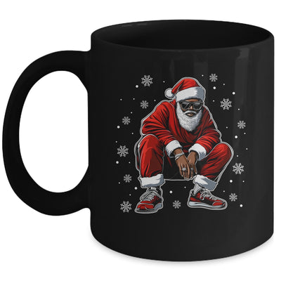 African American Christmas Xmas Afro Santa Claus Men Mug | teecentury