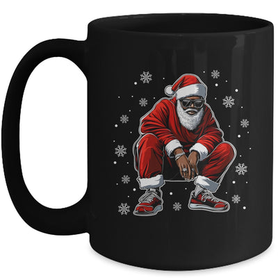 African American Christmas Xmas Afro Santa Claus Men Mug | teecentury