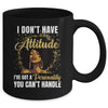 African American Melanin Queen Black Girl Magic Afro Mug | teecentury