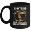 African American Melanin Queen Black Girl Magic Afro Mug | teecentury