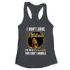 African American Melanin Queen Black Girl Magic Afro Shirt & Tank Top | teecentury
