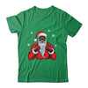 African American Santa Christmas Afro Cool Black Shirt & Sweatshirt | teecentury