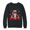 African American Santa Christmas Afro Cool Black Shirt & Sweatshirt | teecentury