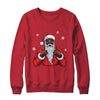 African American Santa Christmas Afro Cool Black Shirt & Sweatshirt | teecentury