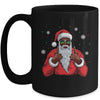 African American Santa Christmas Afro Cool Black Mug | teecentury