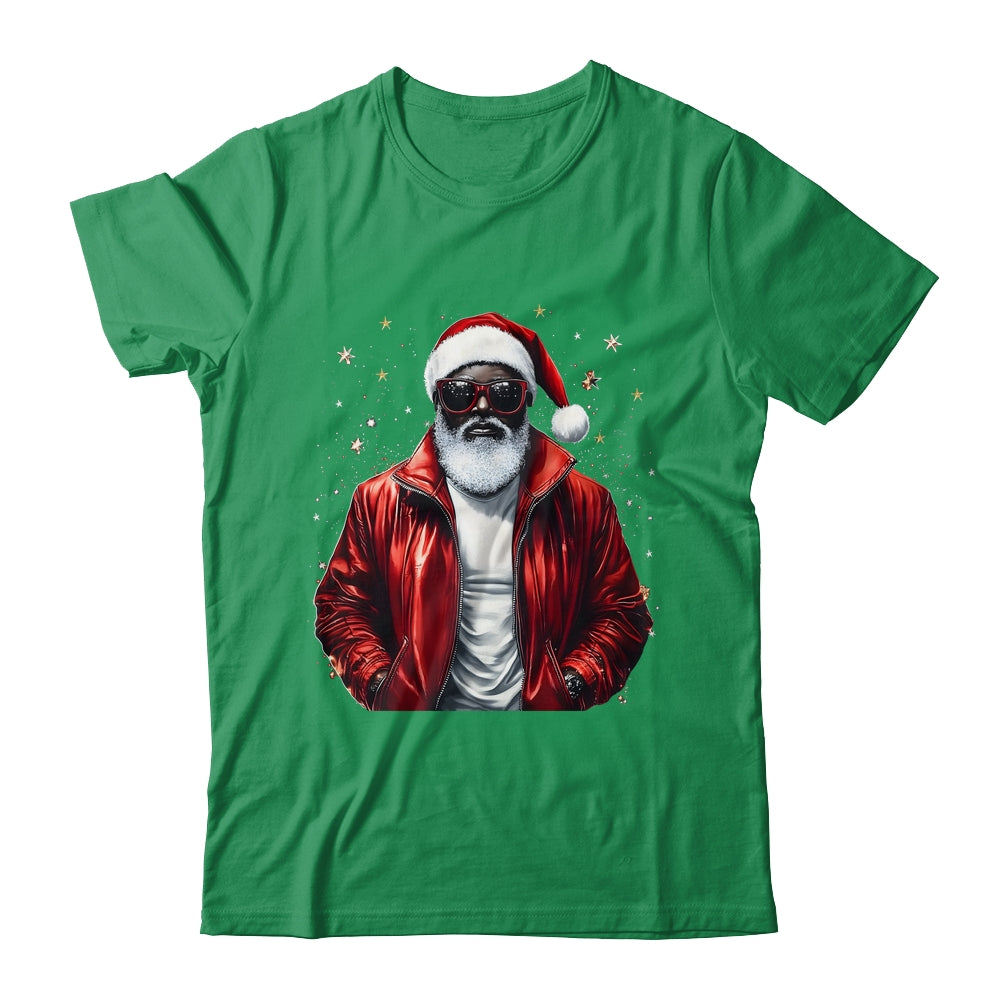 African American Santa Christmas Cool Black X-Mas Men Shirt & Sweatshirt | teecentury