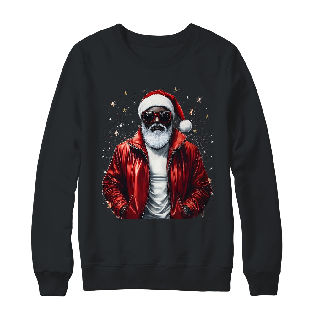 African American Santa Christmas Cool Black X-Mas Men Shirt & Sweatshirt | teecentury