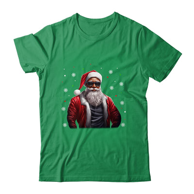 African American Santa Christmas For Men Cool Black Shirt & Sweatshirt | teecentury