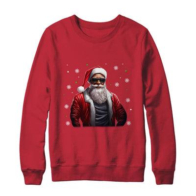 African American Santa Christmas For Men Cool Black Shirt & Sweatshirt | teecentury