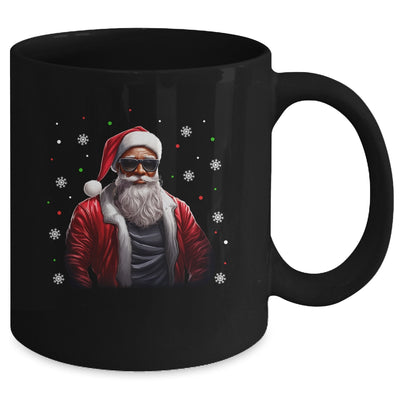 African American Santa Christmas For Men Cool Black Mug | teecentury