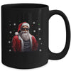 African American Santa Christmas For Men Cool Black Mug | teecentury