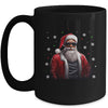 African American Santa Christmas For Men Cool Black Mug | teecentury