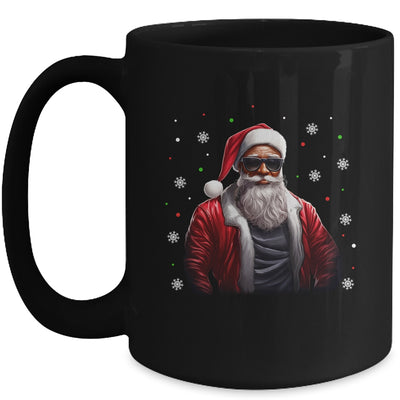 African American Santa Christmas For Men Cool Black Mug | teecentury