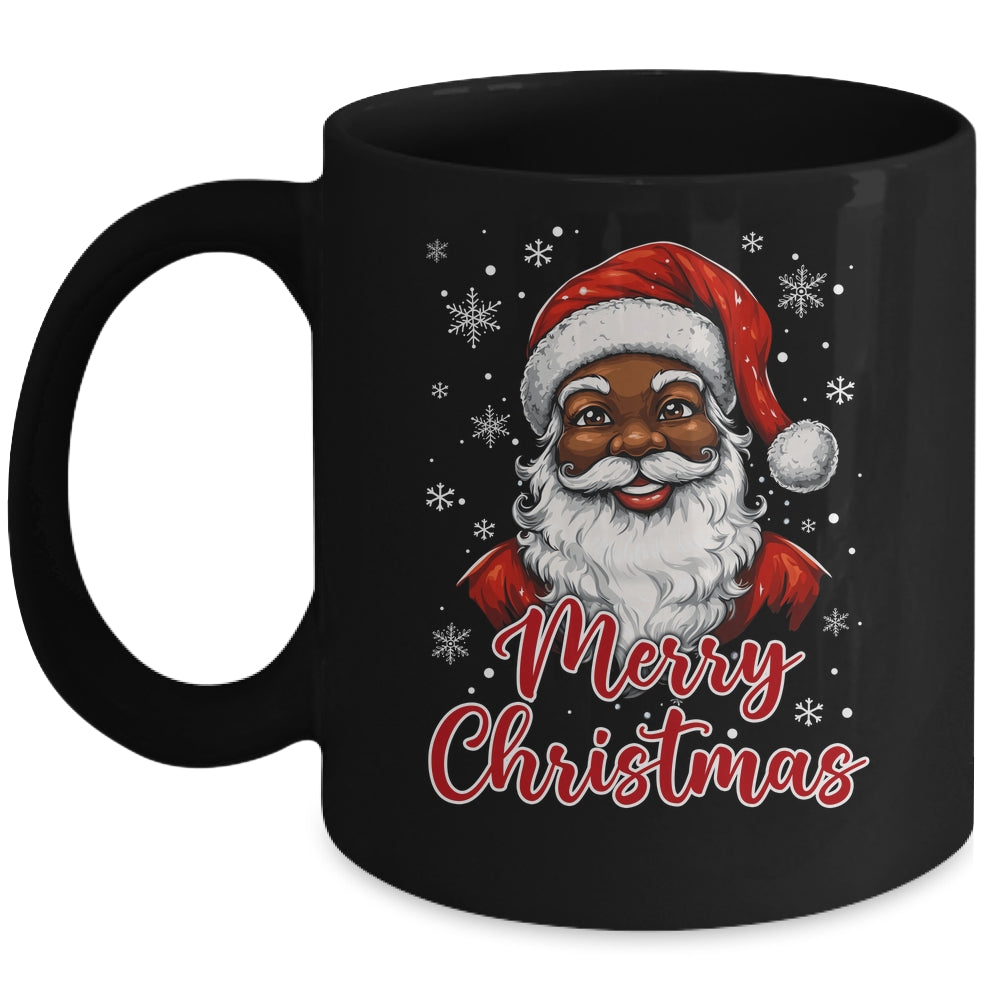 African American Santa Christmas Vintage Afro Black X-Mas Mug | teecentury