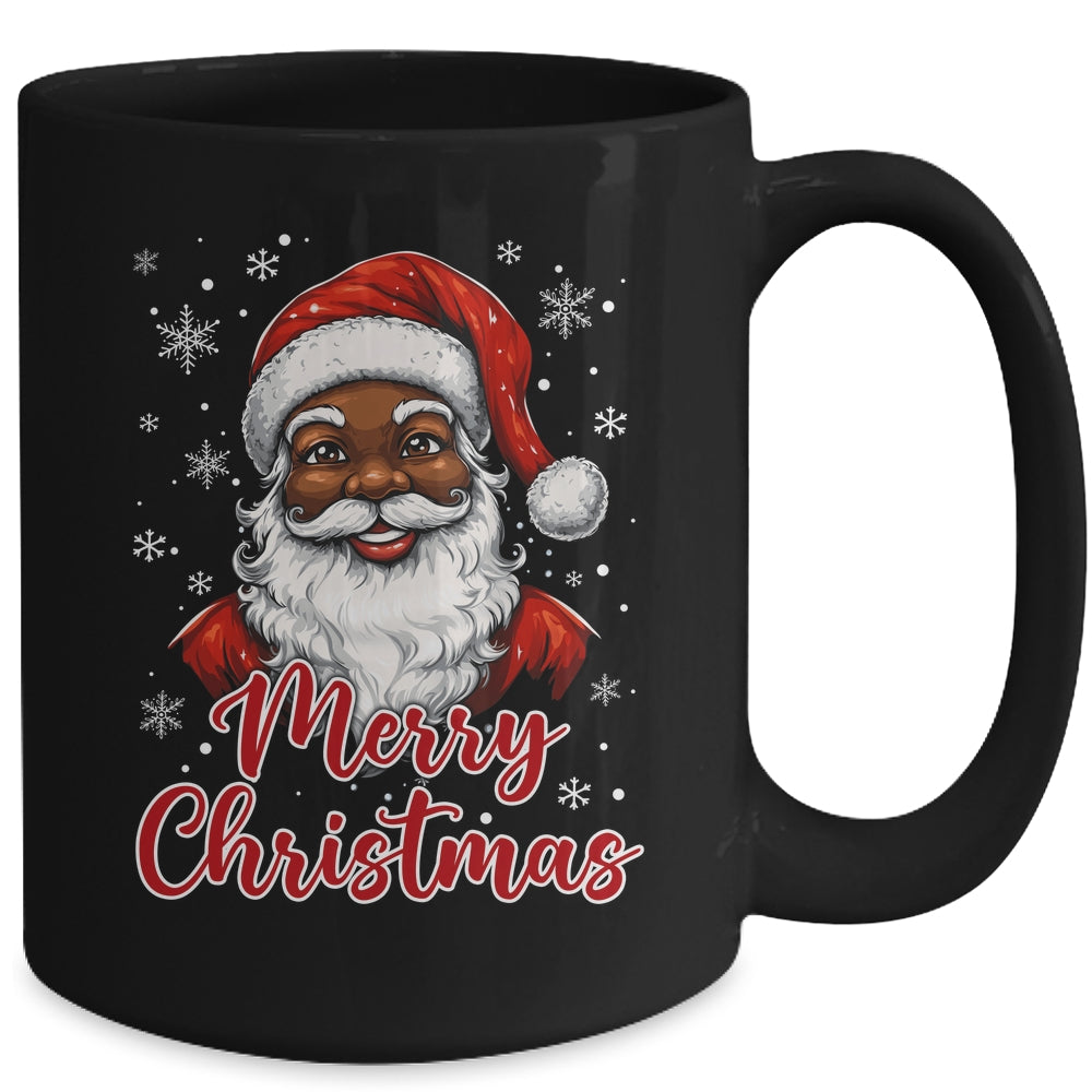 African American Santa Christmas Vintage Afro Black X-Mas Mug | teecentury