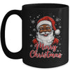 African American Santa Christmas Vintage Afro Black X-Mas Mug | teecentury
