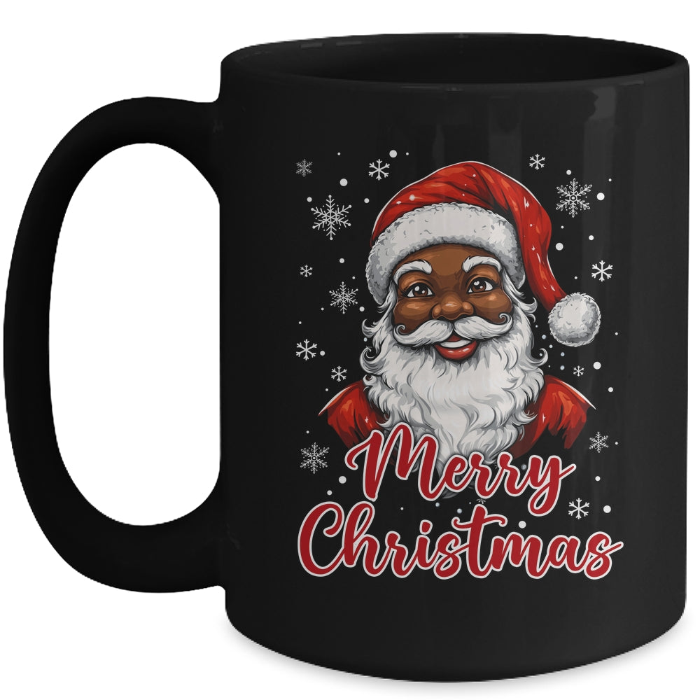 African American Santa Christmas Vintage Afro Black X-Mas Mug | teecentury