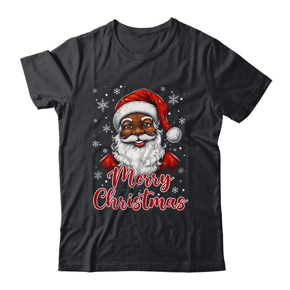 African American Santa Christmas Vintage Afro Black X-Mas Shirt & Sweatshirt | teecentury