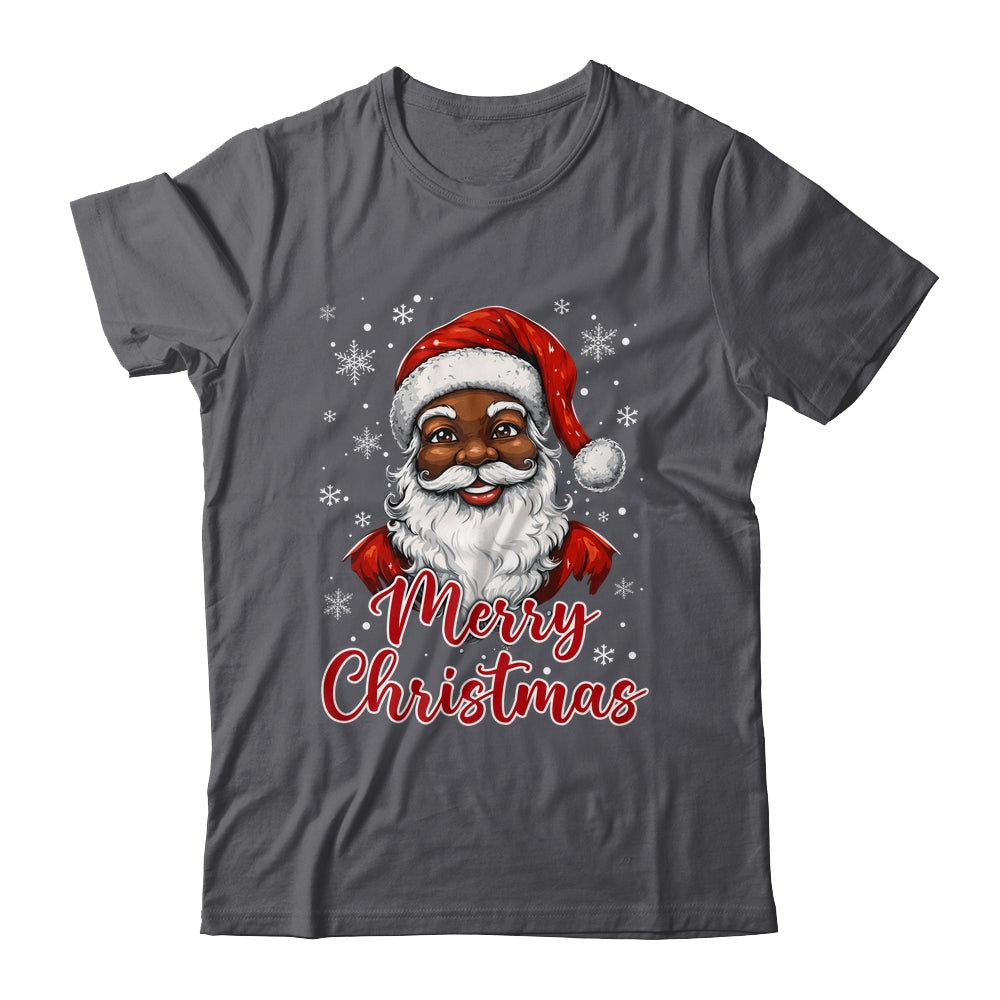 African American Santa Christmas Vintage Afro Black X-Mas Shirt & Sweatshirt | teecentury