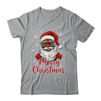 African American Santa Christmas Vintage Afro Black X-Mas Shirt & Sweatshirt | teecentury