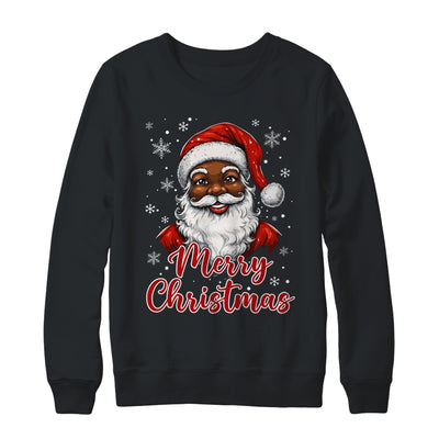 African American Santa Christmas Vintage Afro Black X-Mas Shirt & Sweatshirt | teecentury