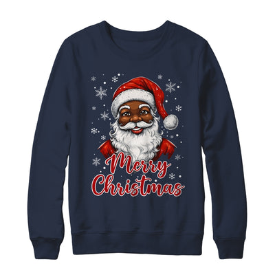 African American Santa Christmas Vintage Afro Black X-Mas Shirt & Sweatshirt | teecentury