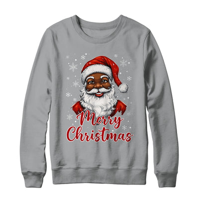 African American Santa Christmas Vintage Afro Black X-Mas Shirt & Sweatshirt | teecentury