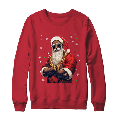 African American Santa Claus Family Christmas Black Shirt & Sweatshirt | teecentury