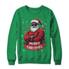 African American Santa Merry Christmas Retro Black X-mas Shirt & Sweatshirt | teecentury