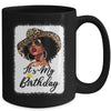 African American Woman It's My Birthday Black Queen Mug | teecentury