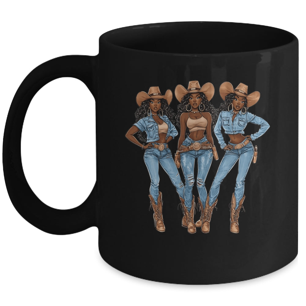 African Cowgirls Melanin Western Country Texas Juneteenth Mug | teecentury