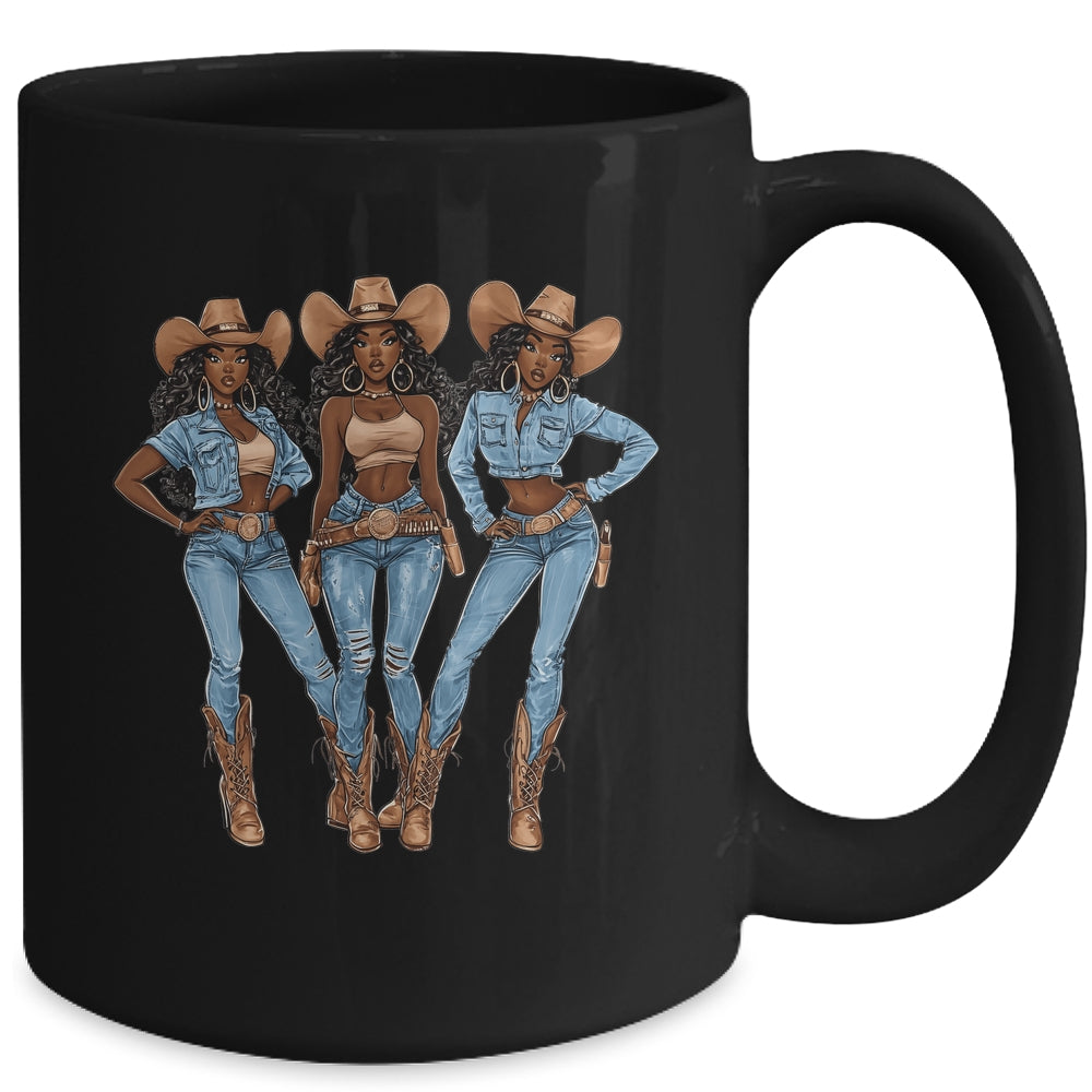 African Cowgirls Melanin Western Country Texas Juneteenth Mug | teecentury