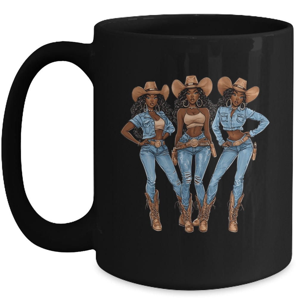 African Cowgirls Melanin Western Country Texas Juneteenth Mug | teecentury