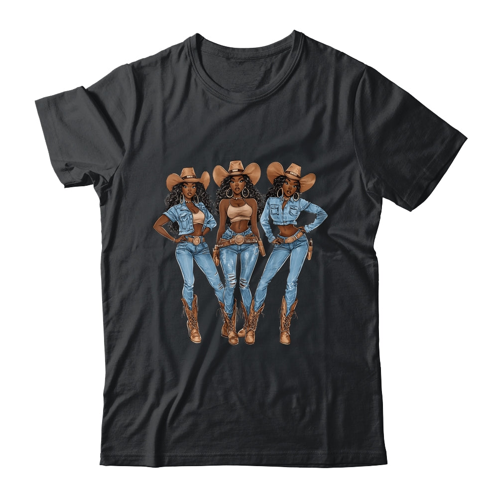 African Cowgirls Melanin Western Country Texas Juneteenth Shirt & Tank Top | teecentury