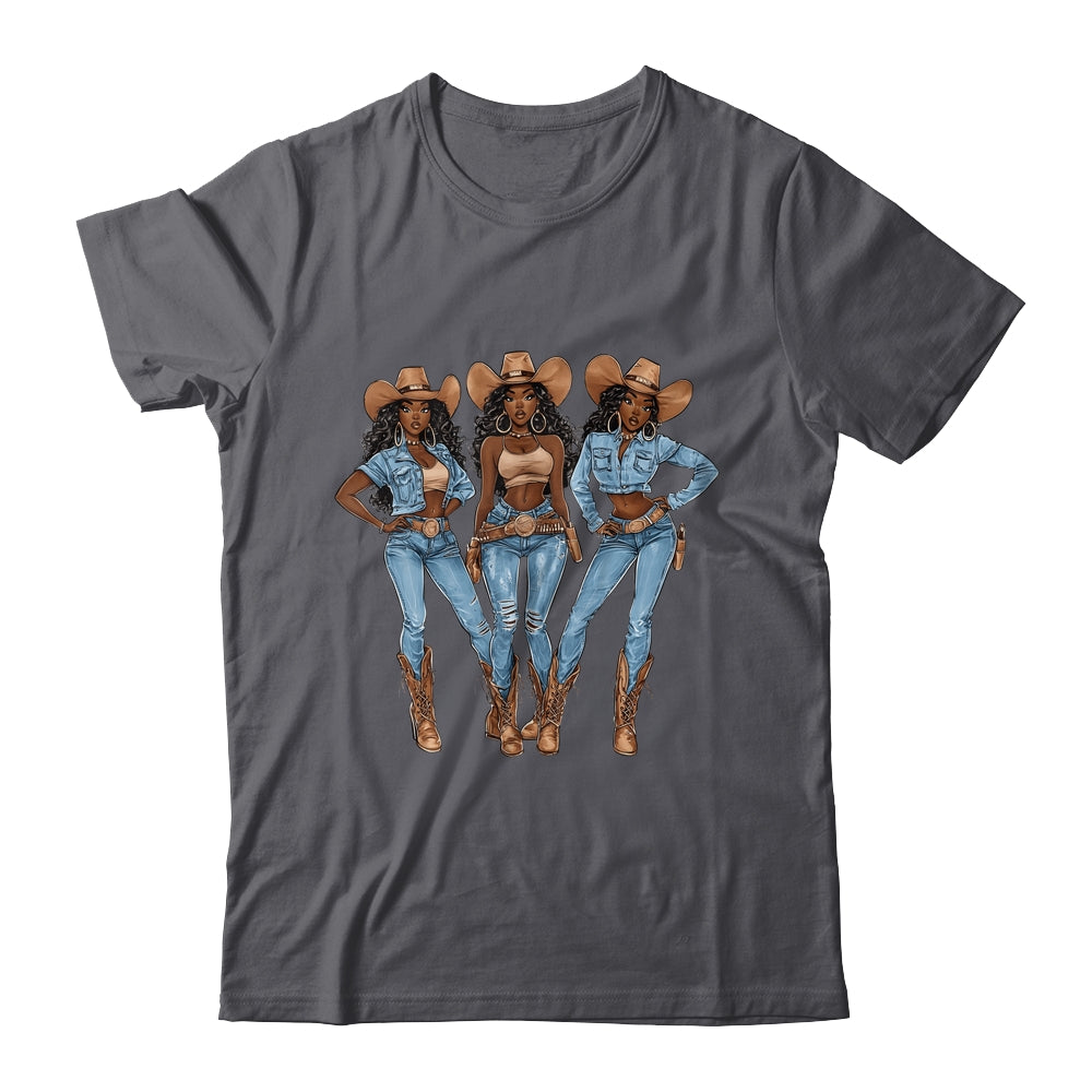 African Cowgirls Melanin Western Country Texas Juneteenth Shirt & Tank Top | teecentury