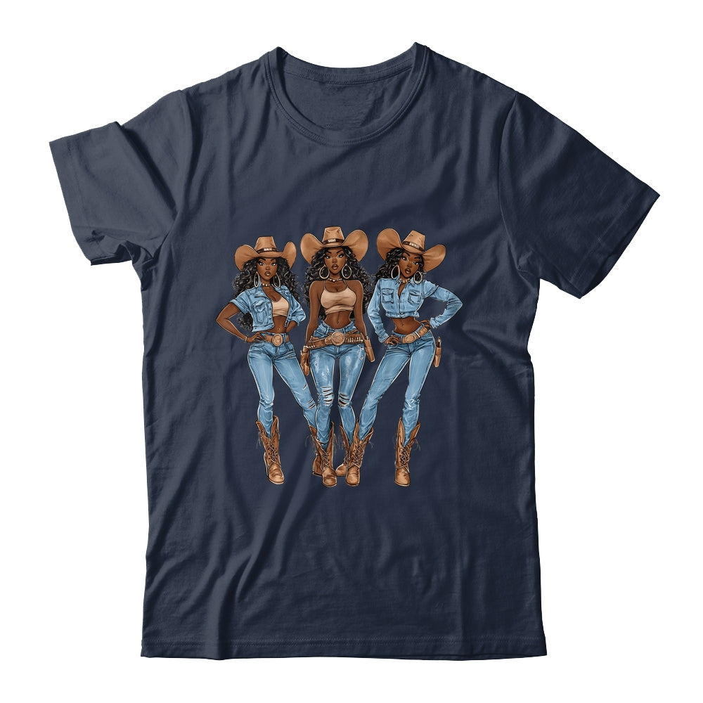 African Cowgirls Melanin Western Country Texas Juneteenth Shirt & Tank Top | teecentury