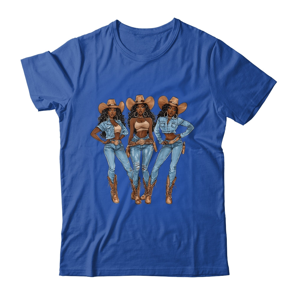 African Cowgirls Melanin Western Country Texas Juneteenth Shirt & Tank Top | teecentury