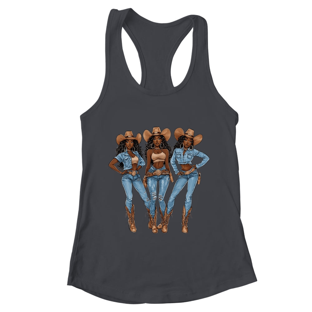 African Cowgirls Melanin Western Country Texas Juneteenth Shirt & Tank Top | teecentury