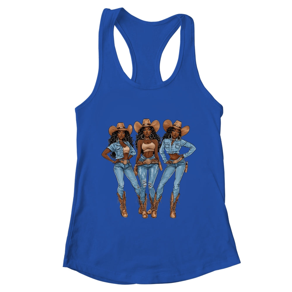 African Cowgirls Melanin Western Country Texas Juneteenth Shirt & Tank Top | teecentury