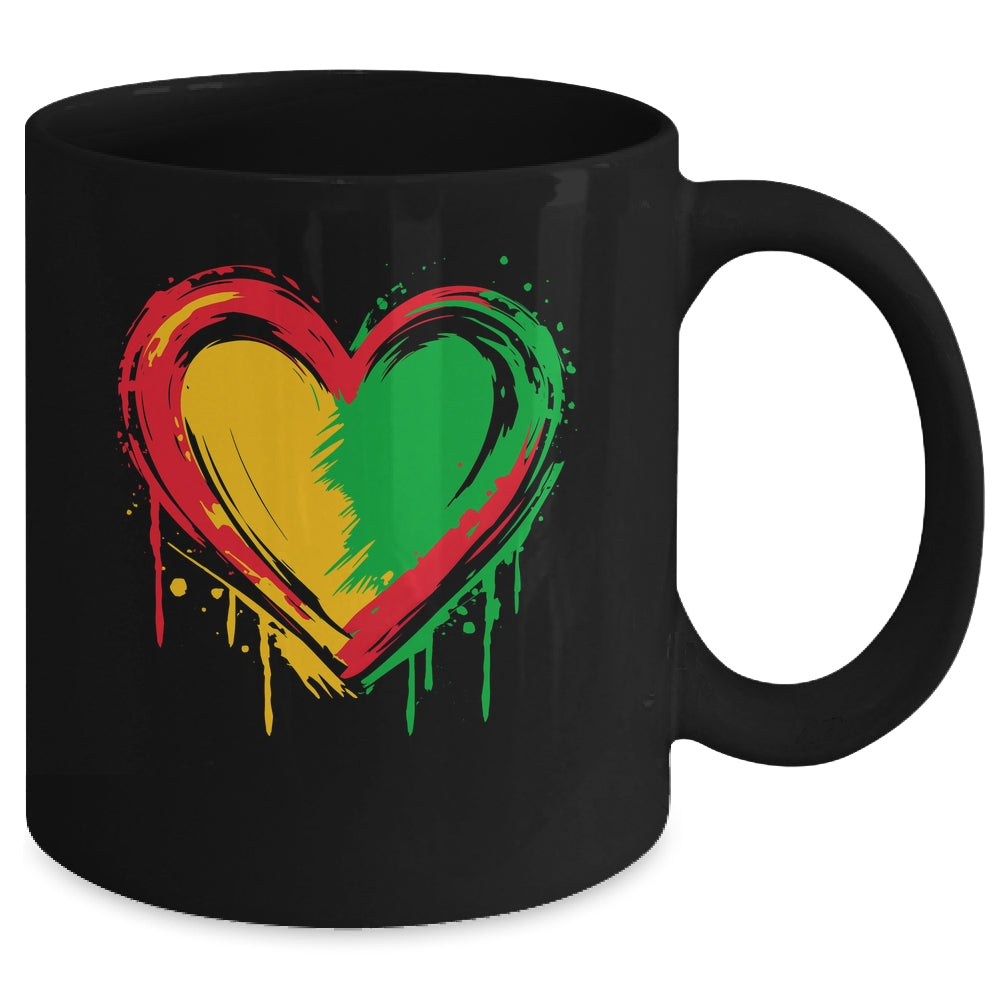 African Heart Black History Month African American Men Women Mug | teecentury