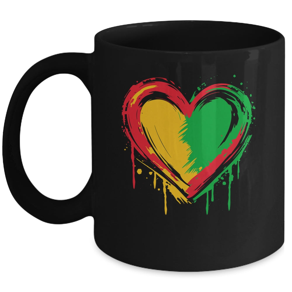 African Heart Black History Month African American Men Women Mug | teecentury