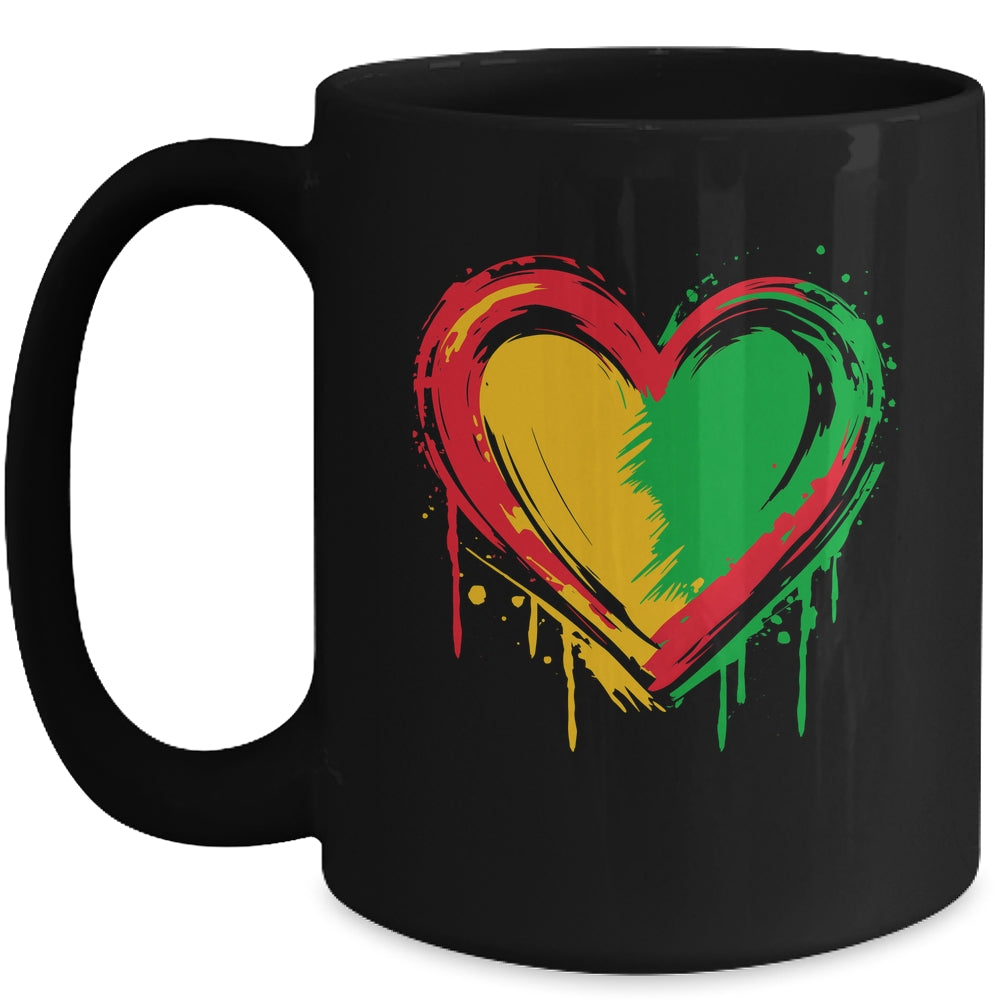 African Heart Black History Month African American Men Women Mug | teecentury