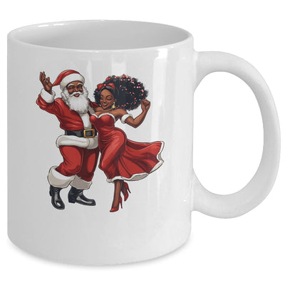 African Santa Mrs Claus Dancing African American Christmas Mug | teecentury